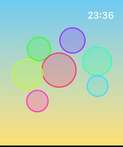 Apple Watch のしゃぼんだま